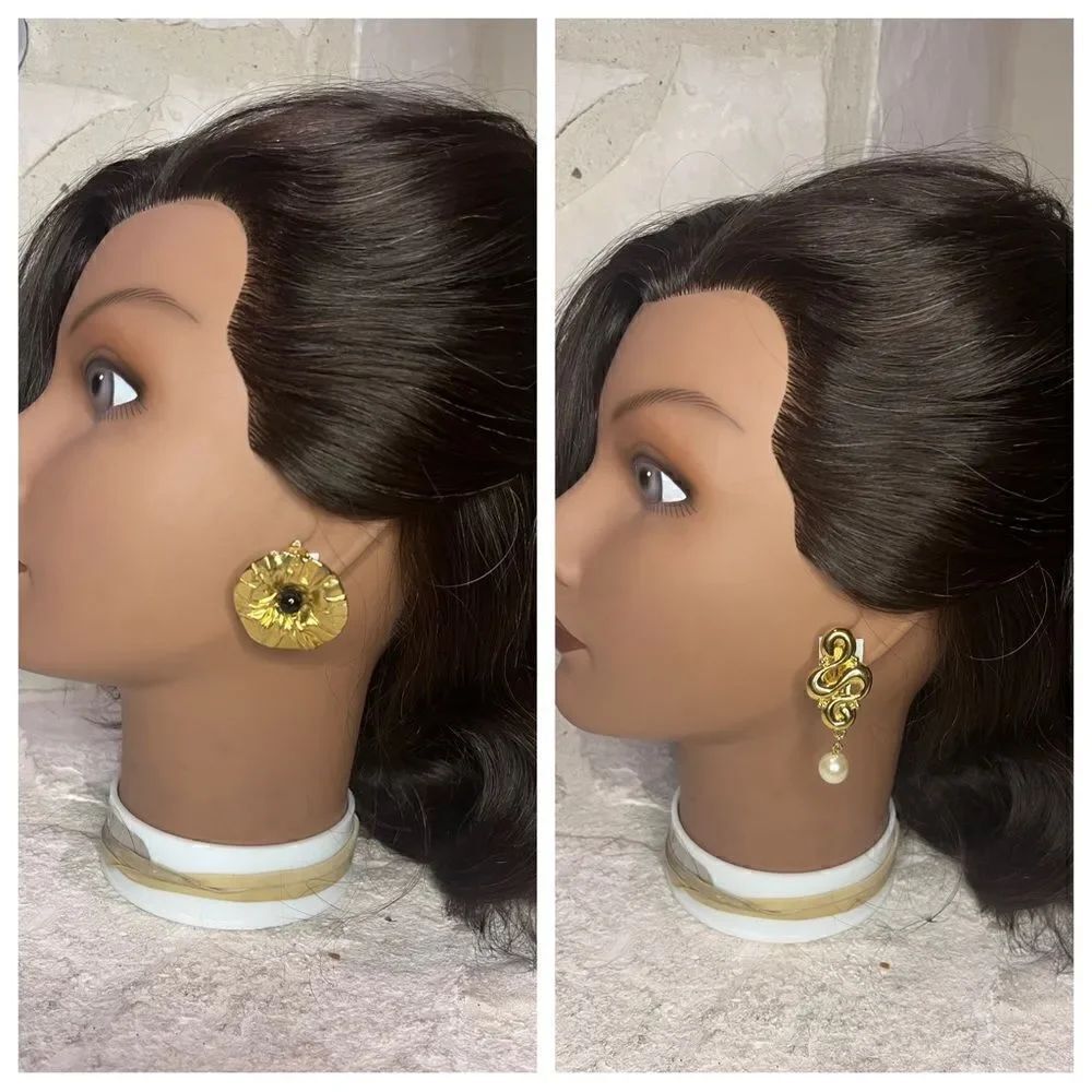 Fashion vintage clip on earring set of 2